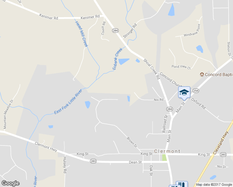 map of restaurants, bars, coffee shops, grocery stores, and more near 541 Brown Drive in Clermont