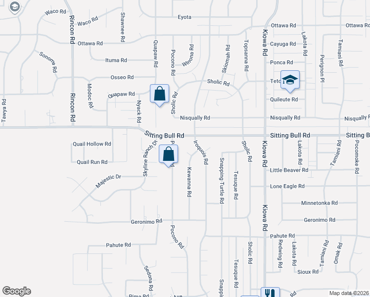 map of restaurants, bars, coffee shops, grocery stores, and more near 12790 Patoka Court in Apple Valley