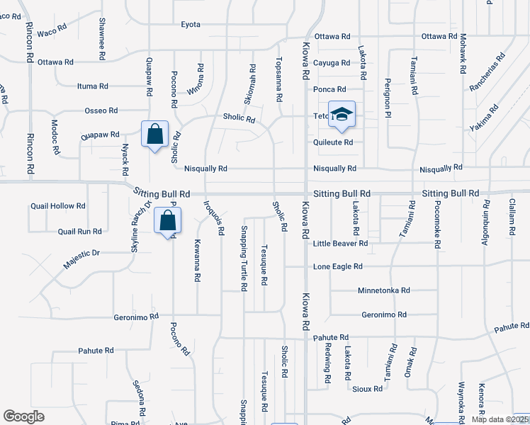 map of restaurants, bars, coffee shops, grocery stores, and more near 20782 Matawan Road in Apple Valley