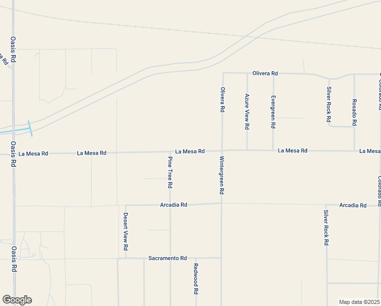 map of restaurants, bars, coffee shops, grocery stores, and more near 1595 La Mesa Road in Pinon Hills