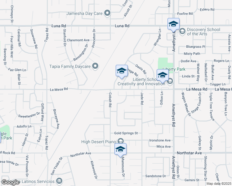 map of restaurants, bars, coffee shops, grocery stores, and more near 13313 Purple Sage Drive in Victorville