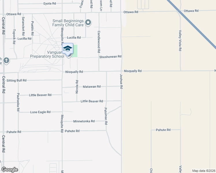 map of restaurants, bars, coffee shops, grocery stores, and more near Matawan Road in Apple Valley