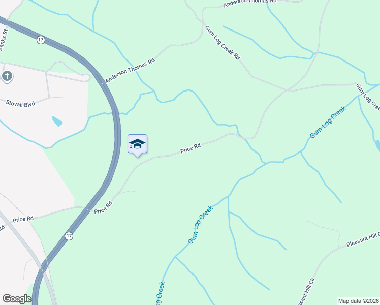 map of restaurants, bars, coffee shops, grocery stores, and more near 1931 Price Road in Martin