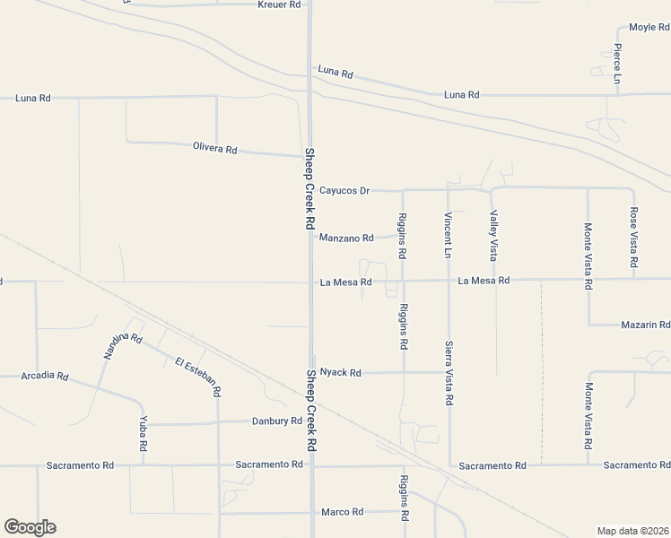map of restaurants, bars, coffee shops, grocery stores, and more near 4120 La Mesa Rd in Phelan