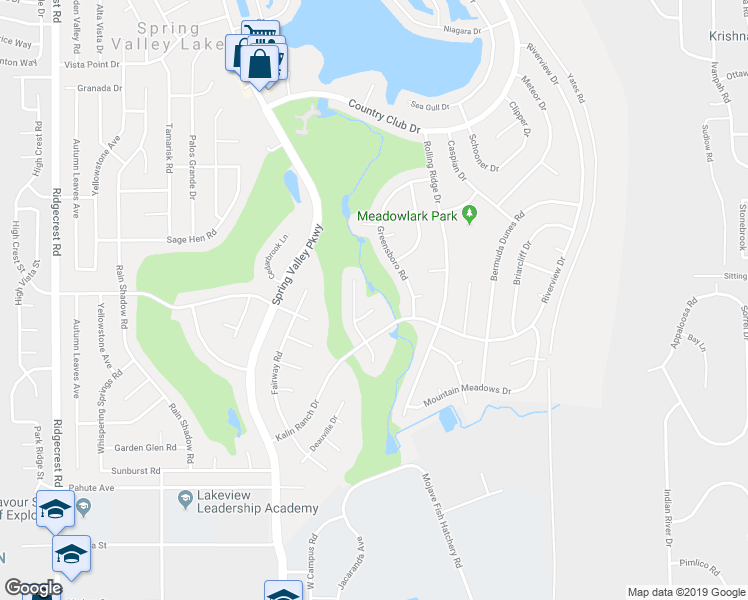 map of restaurants, bars, coffee shops, grocery stores, and more near 18350 Par Lane in Victorville