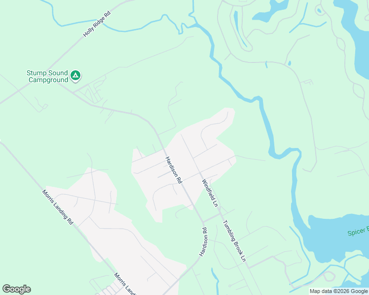map of restaurants, bars, coffee shops, grocery stores, and more near 185 Windfield Lane in Holly Ridge
