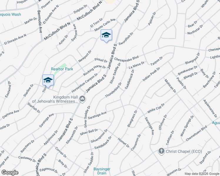 map of restaurants, bars, coffee shops, grocery stores, and more near 3352 Silver Saddle Drive in Lake Havasu City