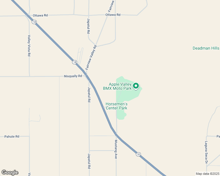 map of restaurants, bars, coffee shops, grocery stores, and more near California 18 in Apple Valley