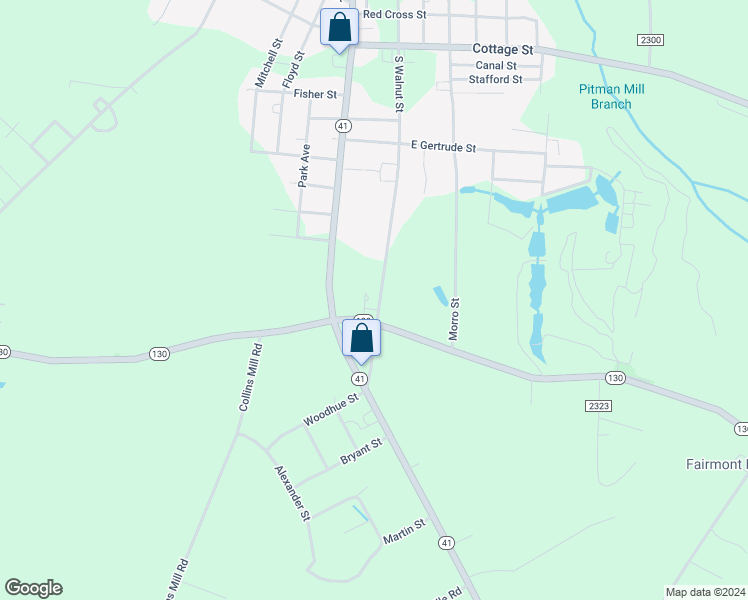 map of restaurants, bars, coffee shops, grocery stores, and more near 1212 Walnut Street in Fairmont