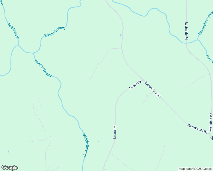 map of restaurants, bars, coffee shops, grocery stores, and more near 203 Mears Road in Clarkton