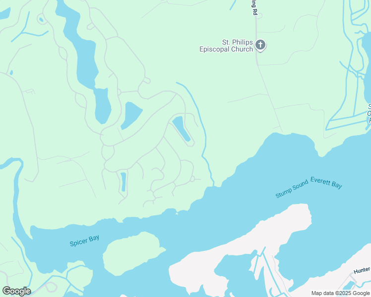 map of restaurants, bars, coffee shops, grocery stores, and more near 822 Lake Willow Way in Holly Ridge