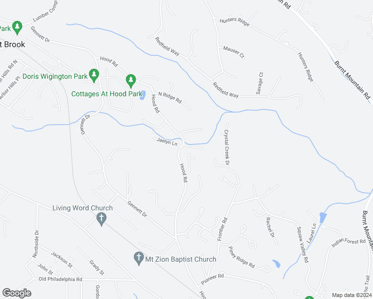 map of restaurants, bars, coffee shops, grocery stores, and more near 43 Hanna Ridge Villas in Talking Rock