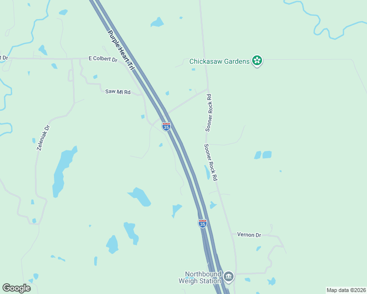 map of restaurants, bars, coffee shops, grocery stores, and more near 54000 Interstate 35 in Davis