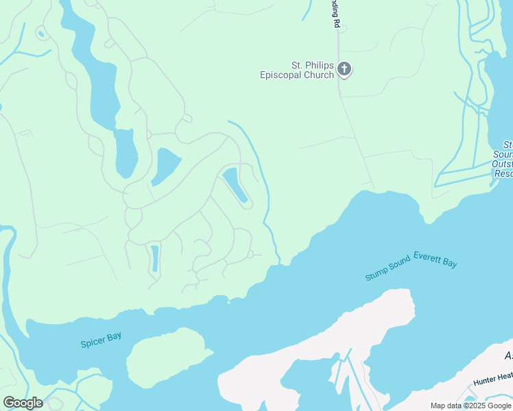 map of restaurants, bars, coffee shops, grocery stores, and more near 834 Lake Willow Way in Holly Ridge