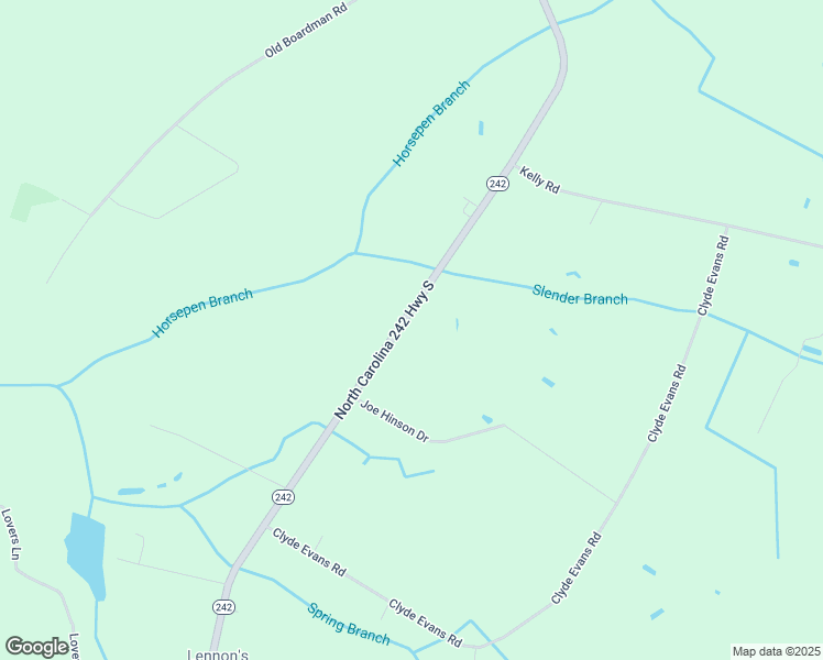 map of restaurants, bars, coffee shops, grocery stores, and more near 18645 North Carolina 242 in Evergreen