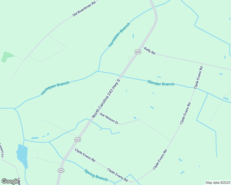 map of restaurants, bars, coffee shops, grocery stores, and more near 18645 North Carolina 242 in Evergreen