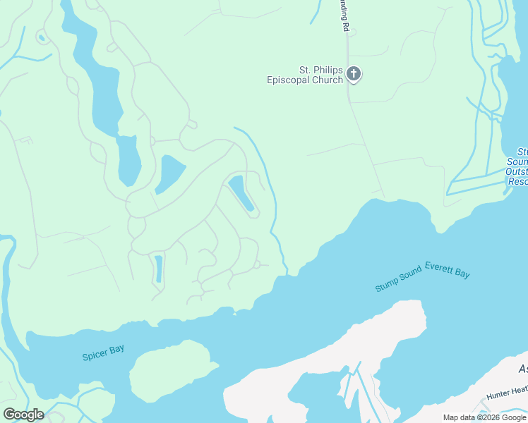 map of restaurants, bars, coffee shops, grocery stores, and more near Lake Willow Way in Holly Ridge