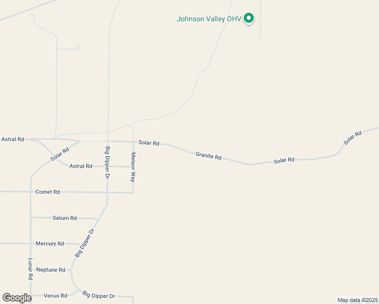 map of restaurants, bars, coffee shops, grocery stores, and more near Granite Road in Lucerne Valley