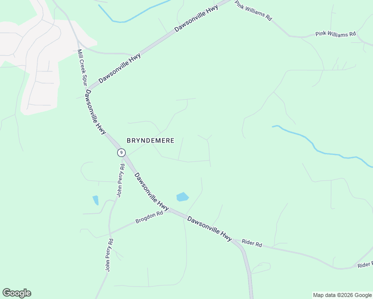 map of restaurants, bars, coffee shops, grocery stores, and more near 62 Sadie Court in Dawsonville