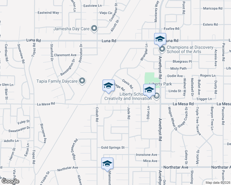 map of restaurants, bars, coffee shops, grocery stores, and more near 12999 Side Saddle Road in Victorville