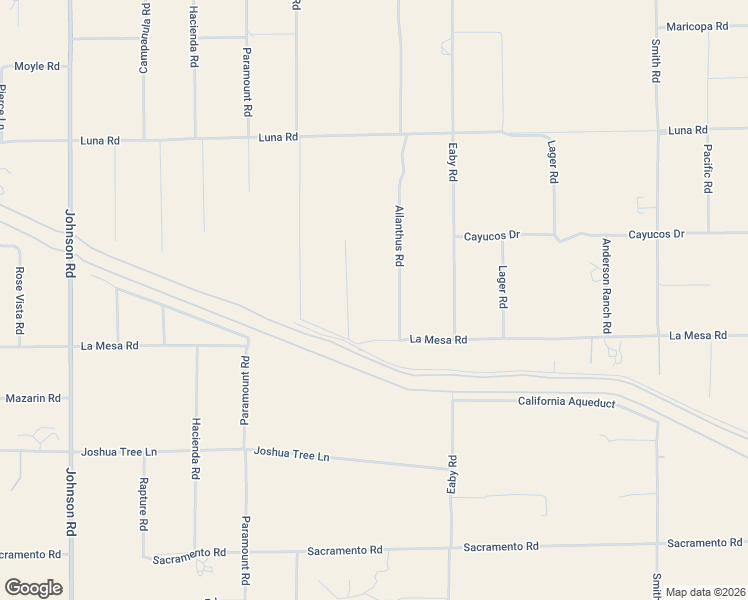 map of restaurants, bars, coffee shops, grocery stores, and more near Ailanthus Road in Phelan