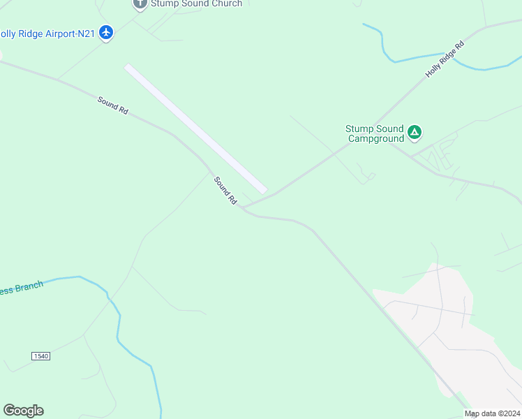 map of restaurants, bars, coffee shops, grocery stores, and more near 687 Holly Ridge Road in Holly Ridge