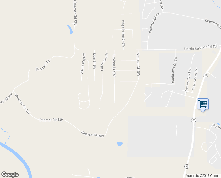 map of restaurants, bars, coffee shops, grocery stores, and more near 267 Lavista Drive Southwest in Calhoun