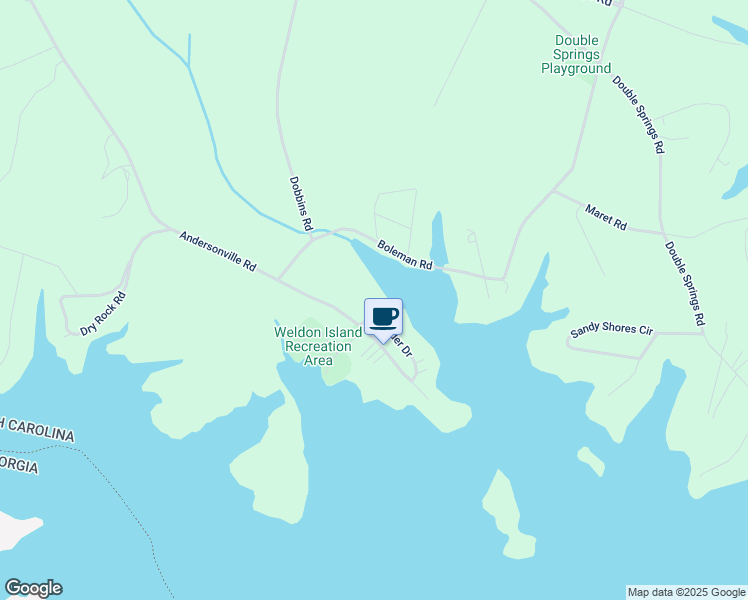 map of restaurants, bars, coffee shops, grocery stores, and more near 93 Snyder Drive in Townville