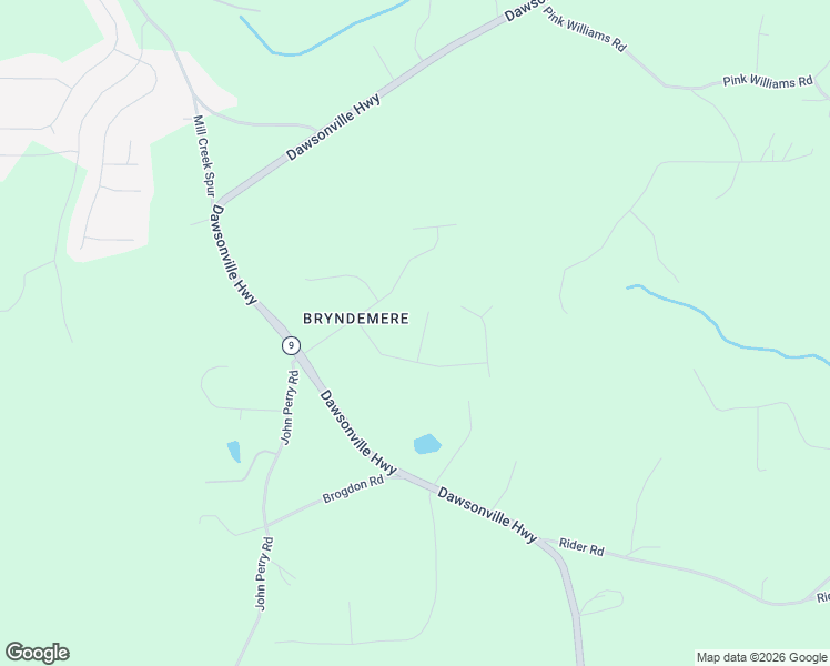 map of restaurants, bars, coffee shops, grocery stores, and more near 80 Sadie Court in Dawsonville