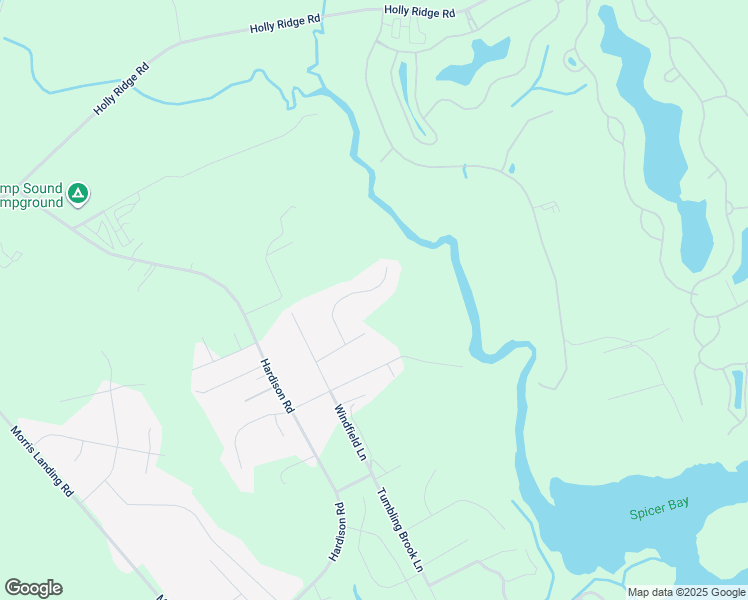 map of restaurants, bars, coffee shops, grocery stores, and more near 216 Gelynda Court in Holly Ridge