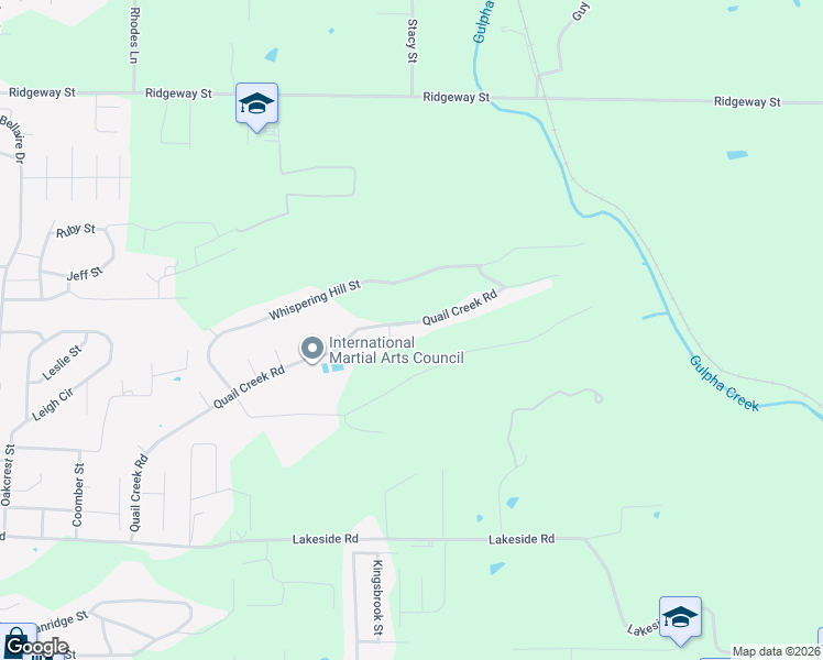 map of restaurants, bars, coffee shops, grocery stores, and more near 334 Quail Creek Road in Hot Springs