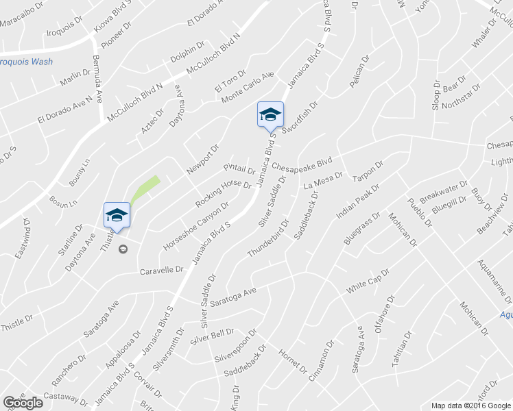 map of restaurants, bars, coffee shops, grocery stores, and more near 3332 Jamaica Boulevard South in Lake Havasu City