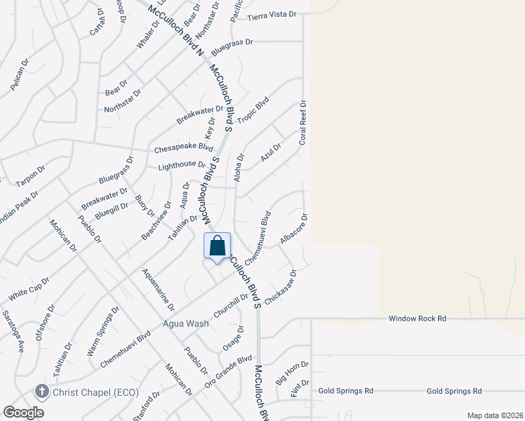 map of restaurants, bars, coffee shops, grocery stores, and more near 3937 Chemehuevi Boulevard in Lake Havasu City