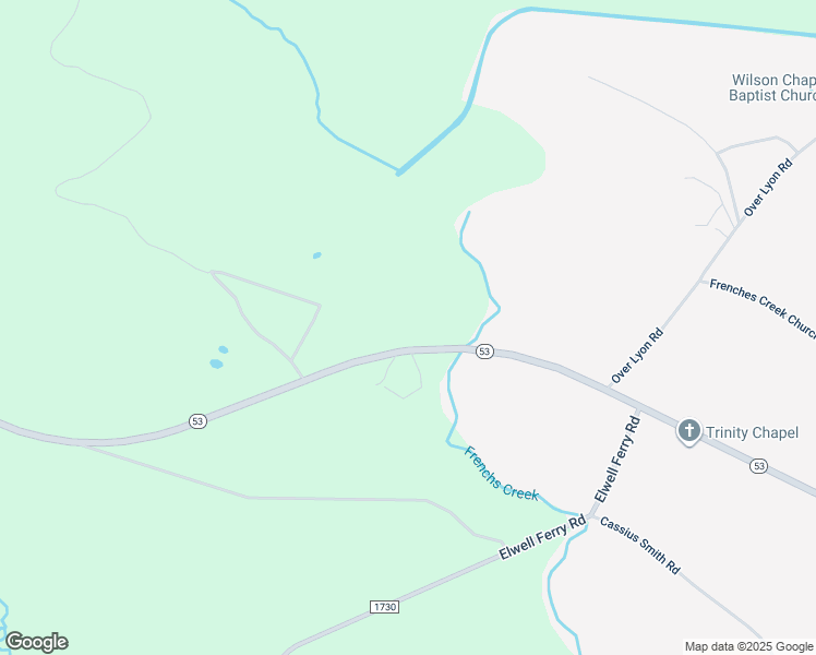 map of restaurants, bars, coffee shops, grocery stores, and more near 15871 North Carolina 53 in Kelly