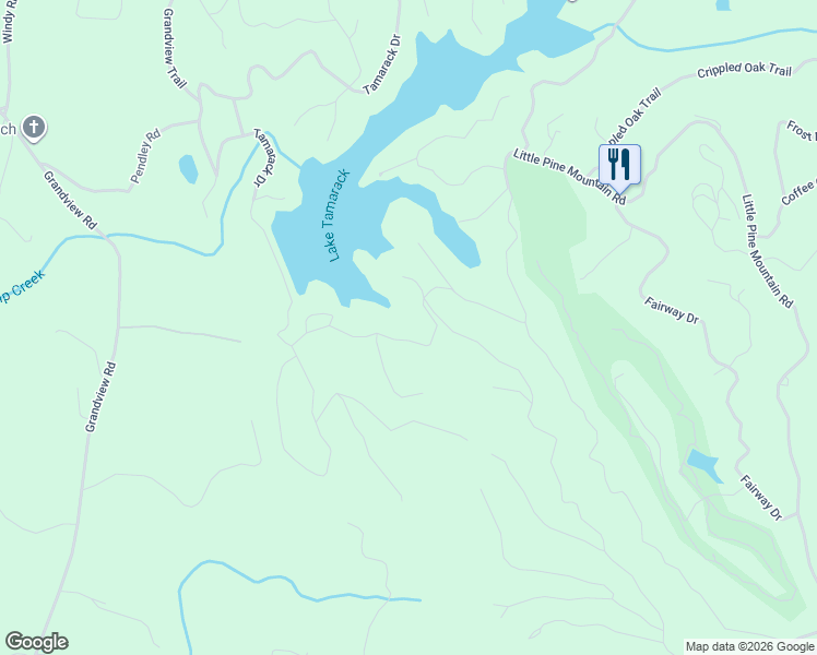 map of restaurants, bars, coffee shops, grocery stores, and more near 3983 Tamarack Drive in Jasper