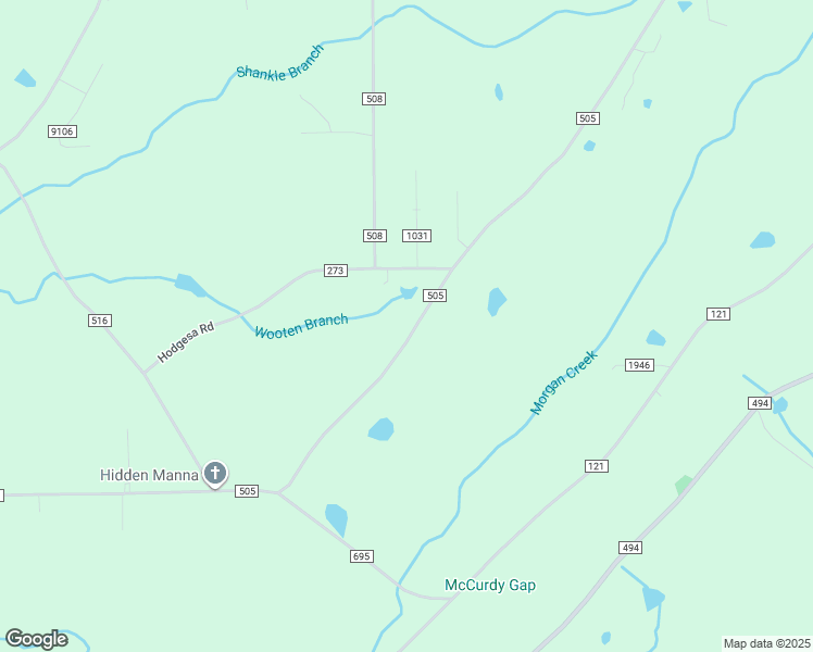 map of restaurants, bars, coffee shops, grocery stores, and more near 1580 County Road 505 in Rainsville
