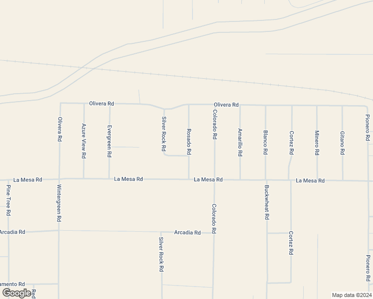 map of restaurants, bars, coffee shops, grocery stores, and more near 3180 Manzano Road in Pinon Hills