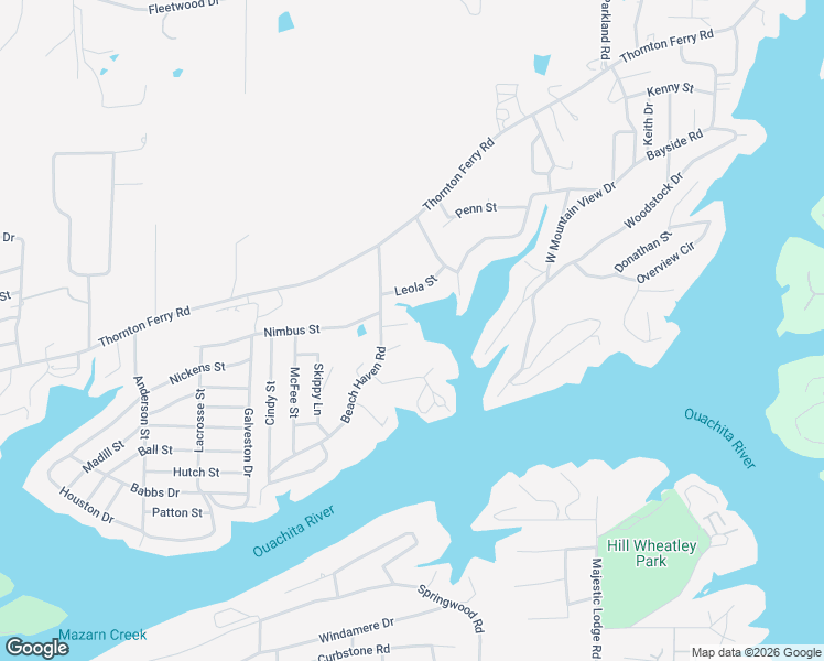 map of restaurants, bars, coffee shops, grocery stores, and more near 223 Beach Haven Road in Piney