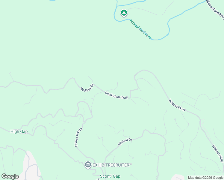 map of restaurants, bars, coffee shops, grocery stores, and more near 147 Black Bear Lane in Jasper
