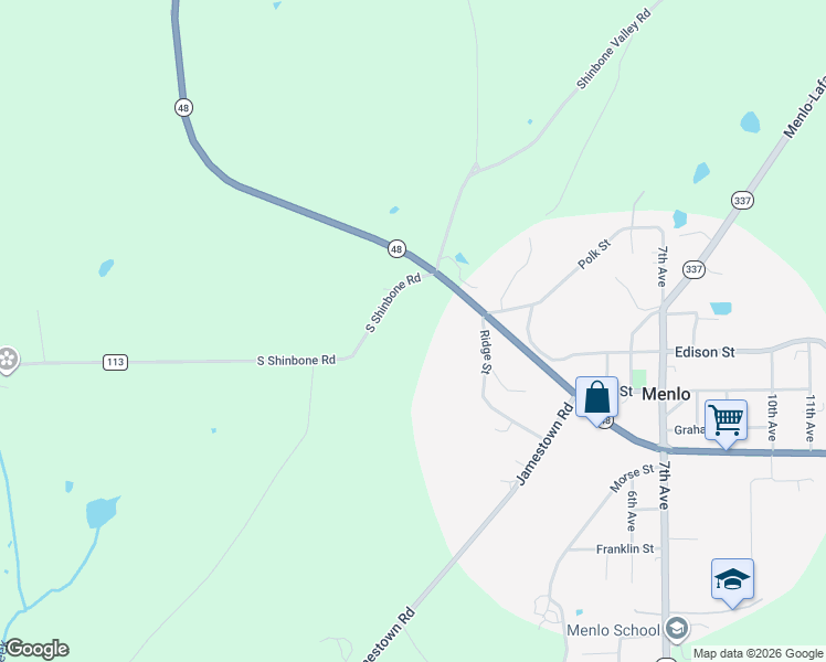 map of restaurants, bars, coffee shops, grocery stores, and more near in Menlo