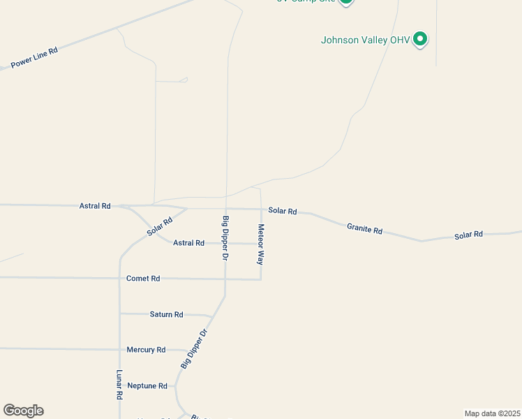 map of restaurants, bars, coffee shops, grocery stores, and more near Granite Road in Lucerne Valley