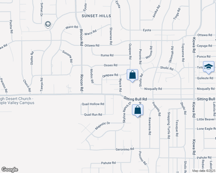 map of restaurants, bars, coffee shops, grocery stores, and more near 20335 Nyack Court in Apple Valley