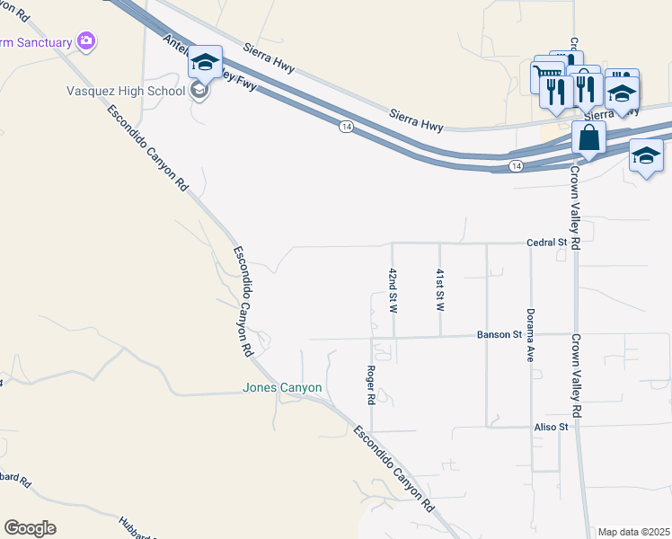 map of restaurants, bars, coffee shops, grocery stores, and more near 4320 Cedral Street in Acton