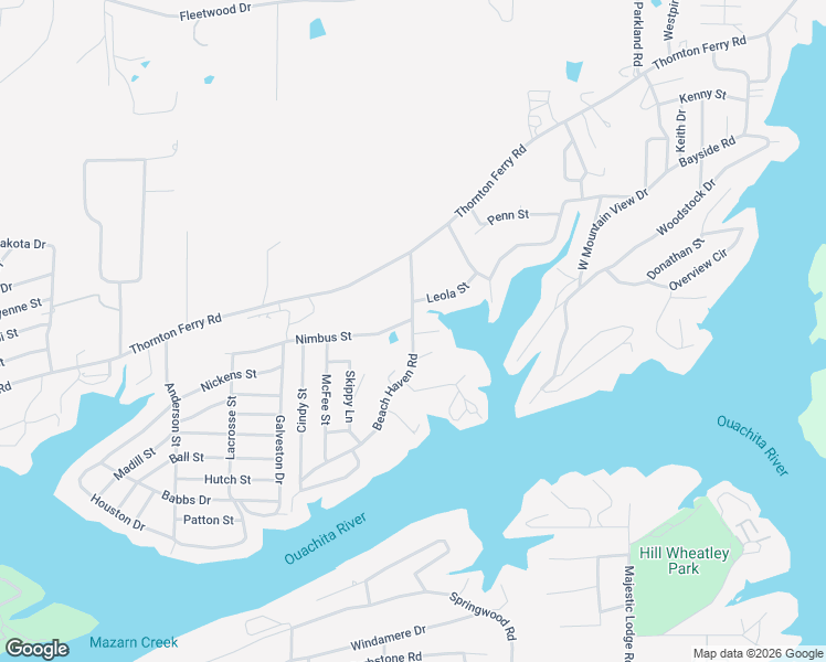 map of restaurants, bars, coffee shops, grocery stores, and more near 223 Beach Haven Road in Piney