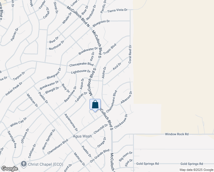 map of restaurants, bars, coffee shops, grocery stores, and more near 640 Aloha Dr in Lake Havasu City