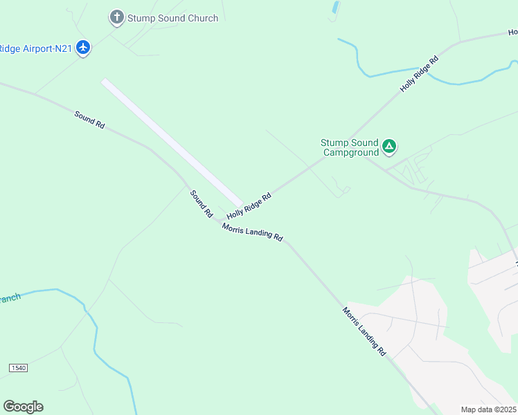 map of restaurants, bars, coffee shops, grocery stores, and more near 669 Holly Ridge Road in Holly Ridge