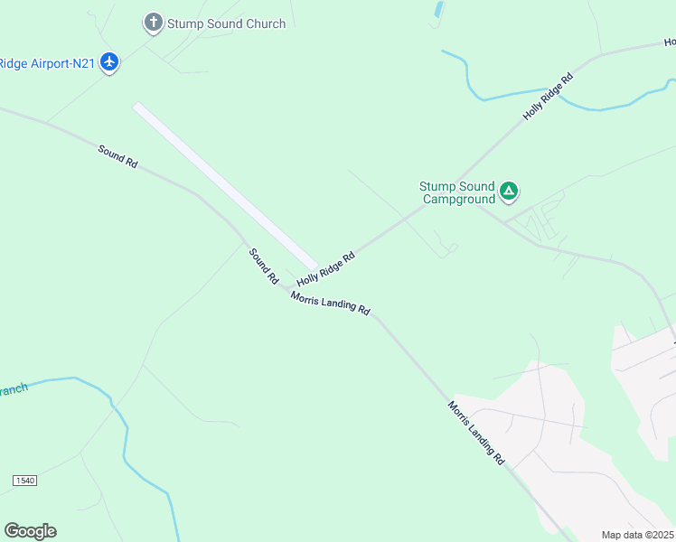 map of restaurants, bars, coffee shops, grocery stores, and more near 669 Holly Ridge Road in Holly Ridge