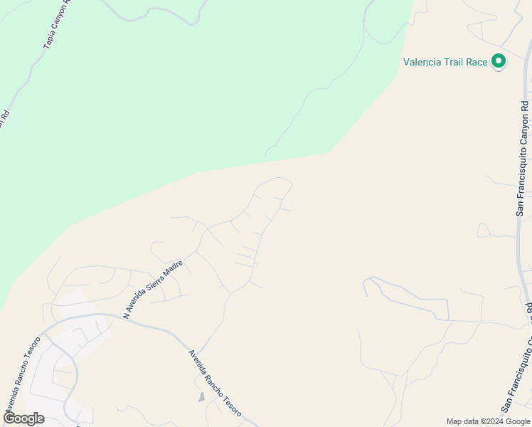 map of restaurants, bars, coffee shops, grocery stores, and more near 24109 West Corte Arana in Los Angeles County