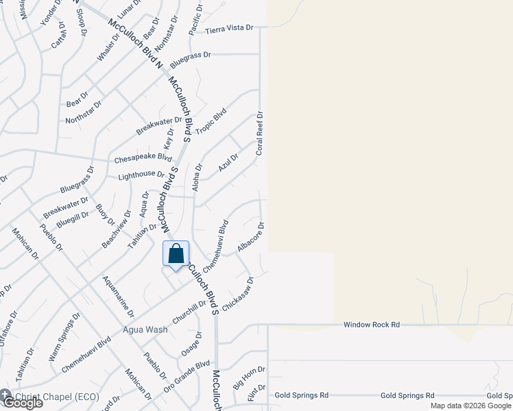 map of restaurants, bars, coffee shops, grocery stores, and more near 4011 Chemehuevi Boulevard in Lake Havasu City