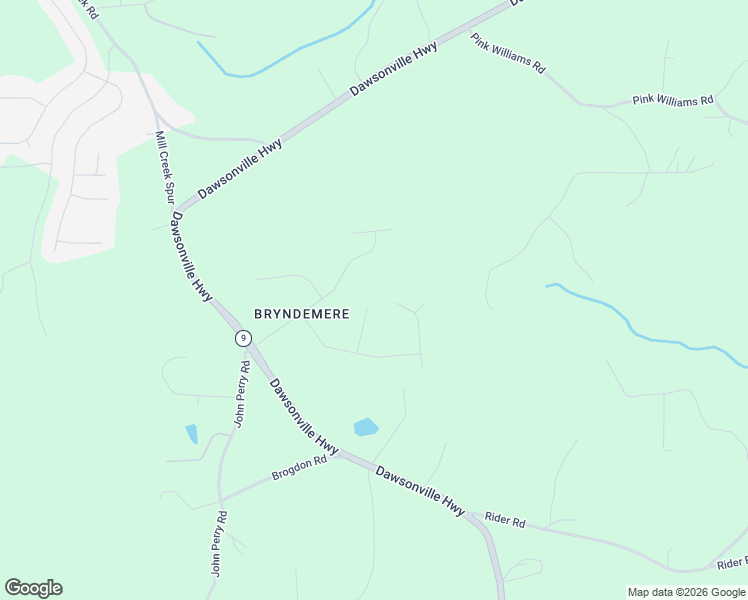 map of restaurants, bars, coffee shops, grocery stores, and more near 120 Sadie Court in Dawsonville